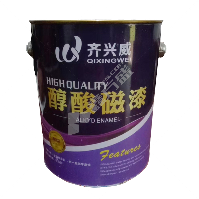 齐兴威 醇酸调和涂料 10kg 中蓝