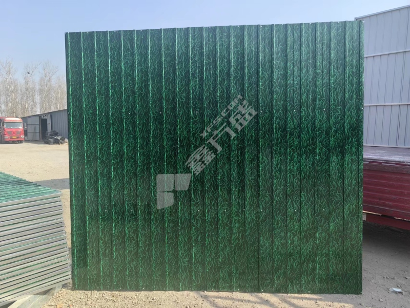 彩钢围挡板小草 0.5mm*0.9m*2m 绿色