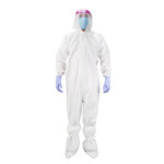 康科健 三连体隔离衣 L码 白色 三连体