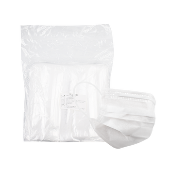 康惠洁 三层款一次性亚光无纺布口罩 白色 50只/包