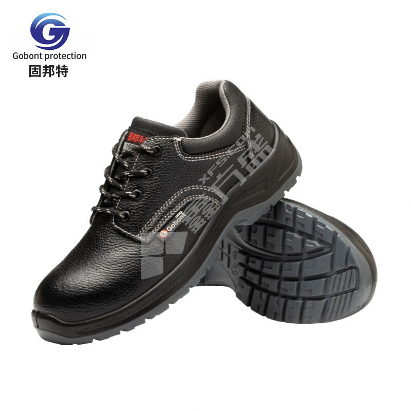 固邦特 防砸防滑耐油耐酸碱安全鞋 44码 黑色 801N