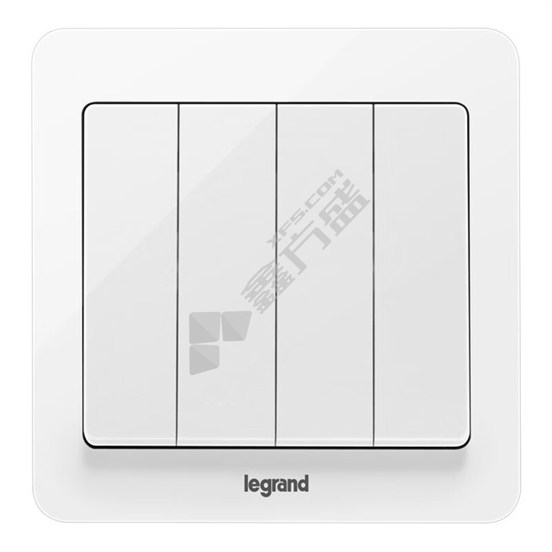 罗格朗 四位双控面板开关 博蕴