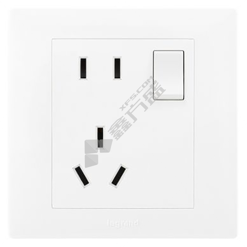 罗格朗 五孔插座带一位单控开关 轻艺