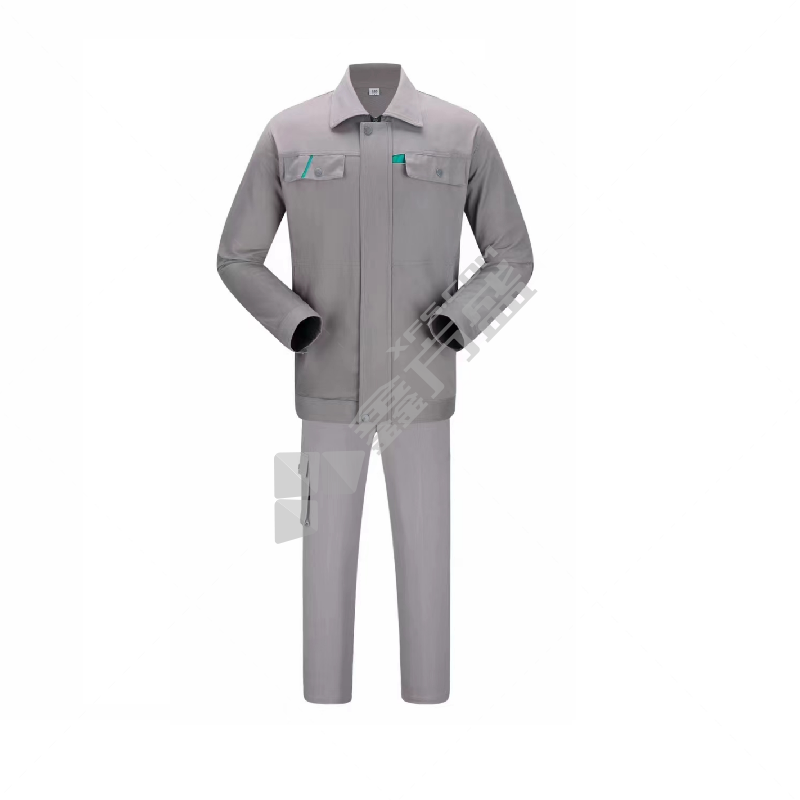 健方 纯棉单层工作服套装 190码 棉 灰色