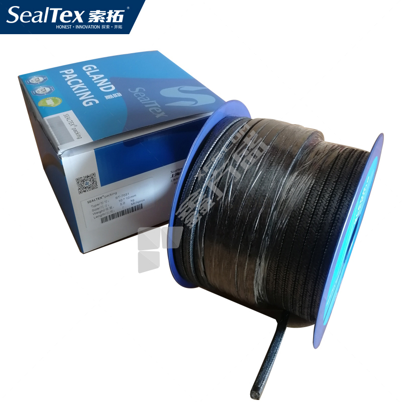 SEALTEX/索拓 7031金属丝石墨增强四角碳纤维盘根 6×6mm