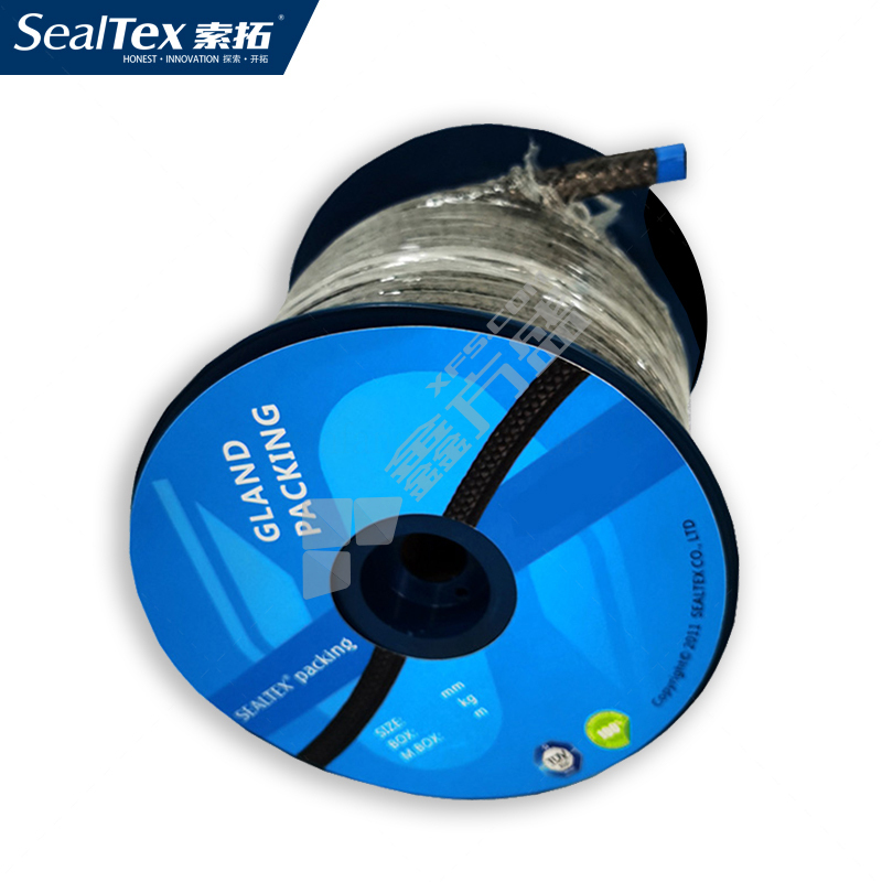 SEALTEX/索拓 ST-7024玻纤加石墨外绕镍铬丝盘根 5×5mm