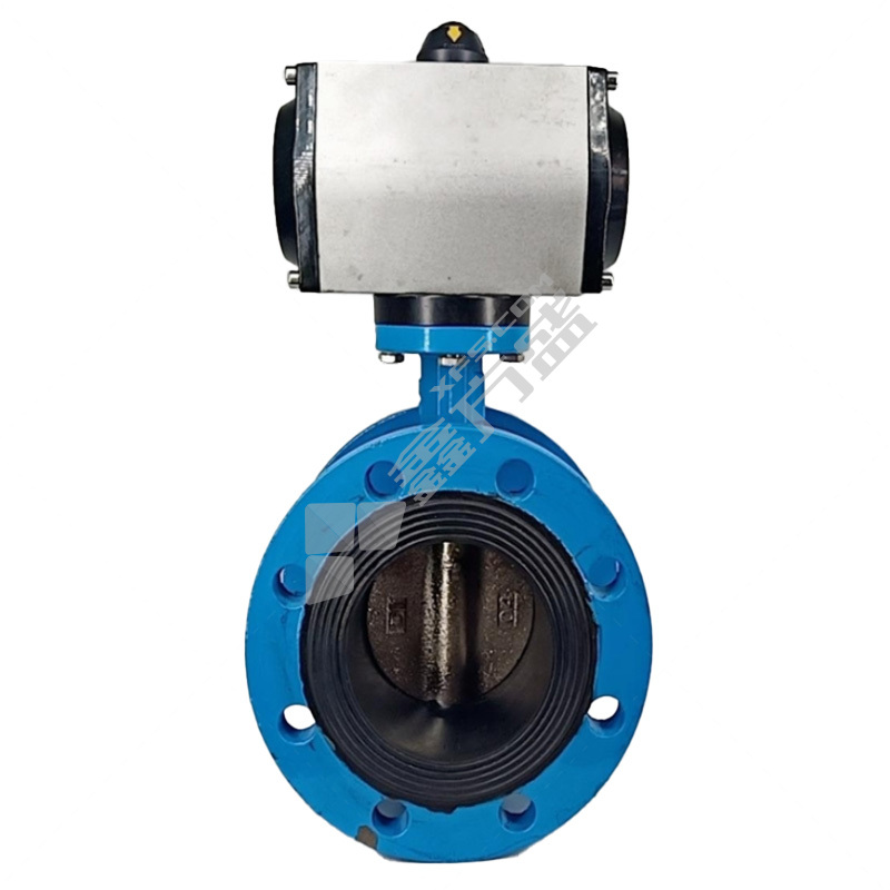 Junkang pneumatic flange cast iron butterfly valve D641X-10