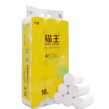 猫王 5层柔韧2400克18卷家庭装4.8斤卫生纸 5层 2400g