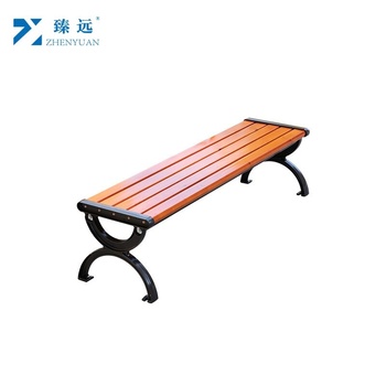 臻远 防腐木户外长椅子无靠背1.8米（加强款） 1.8米 ZY-CYZ-11 1800*400*400mm