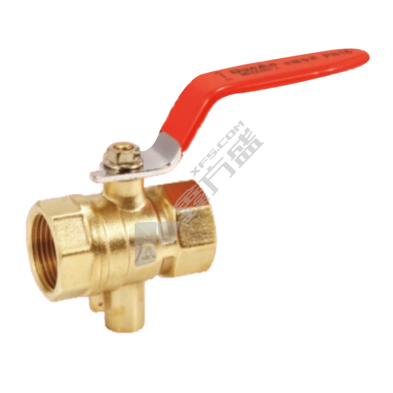 盾安 钢柄黄铜测温球阀