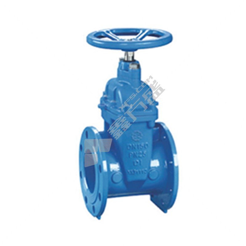 Shanghai Lianggong cast iron flange elastic seat seal hidden stem gate valve