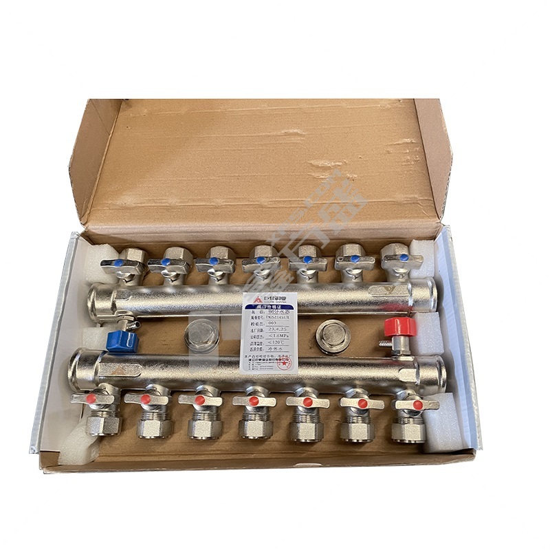 巨泉 8023-镀连体分水器 7路 25*20