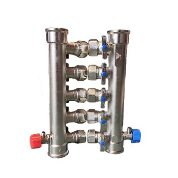 巨泉 8023-镀连体分水器 5路 25*20