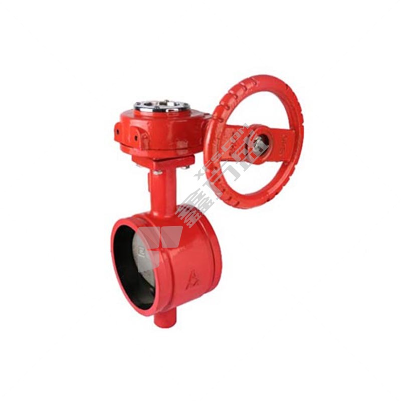 EMECO 9863 turbine cast iron groove connection elastic seal worm gear butterfly valve