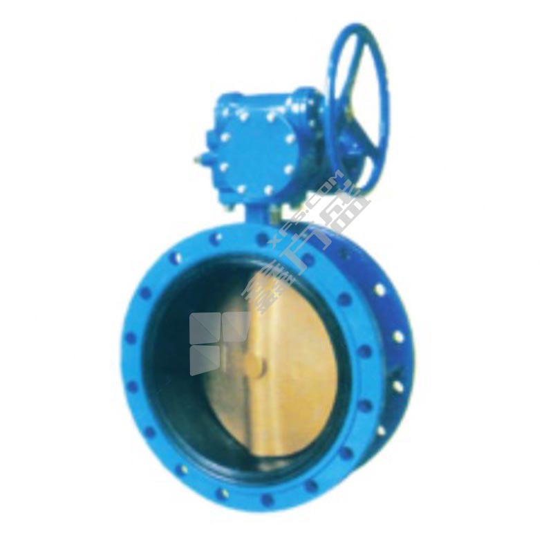 Alpine cast iron worm gear flange butterfly valve