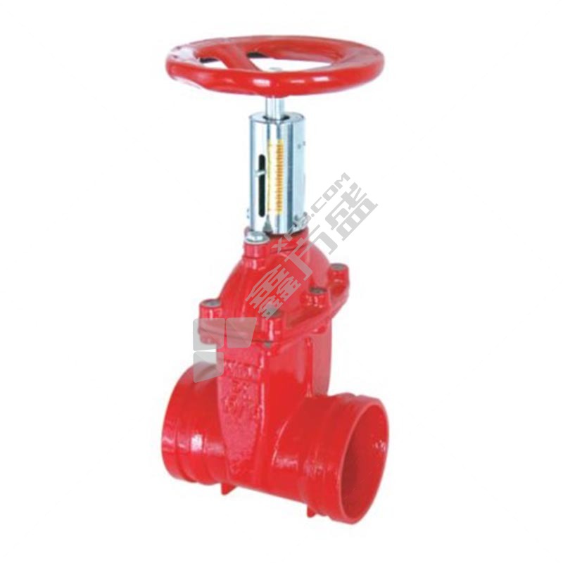 天才 铸铁沟槽软密封信号暗杆闸阀