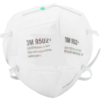 3M 9502+ KN95自吸过滤式防颗粒物呼吸器口罩 白色 头戴式 50只/盒