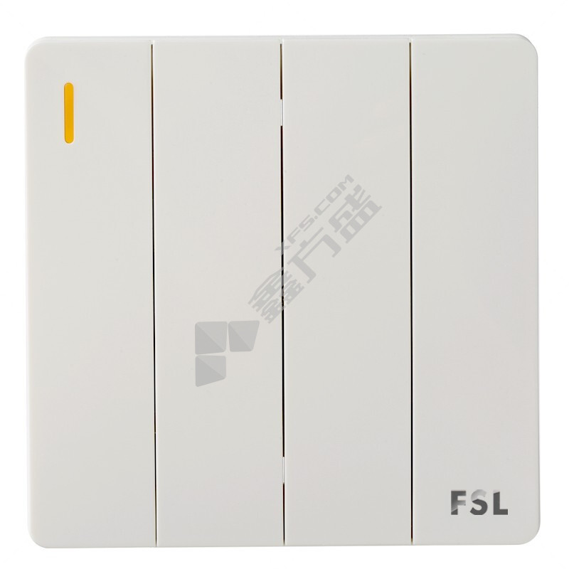 佛山照明 四位单控开关面板 F31系列
