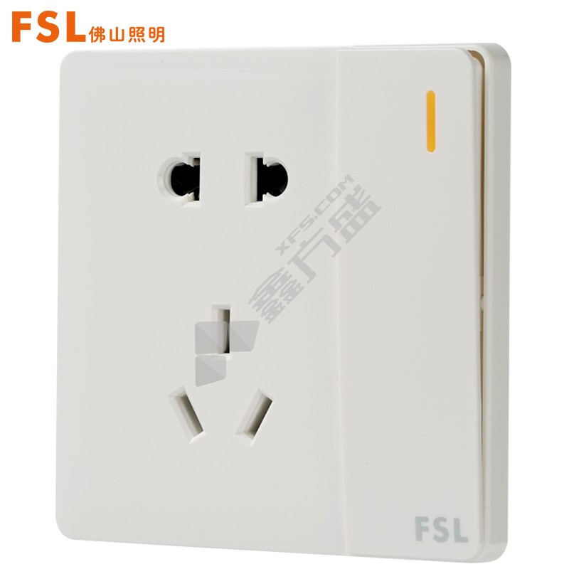 佛山照明 五孔插座带一位单控开关 面板 F31系列