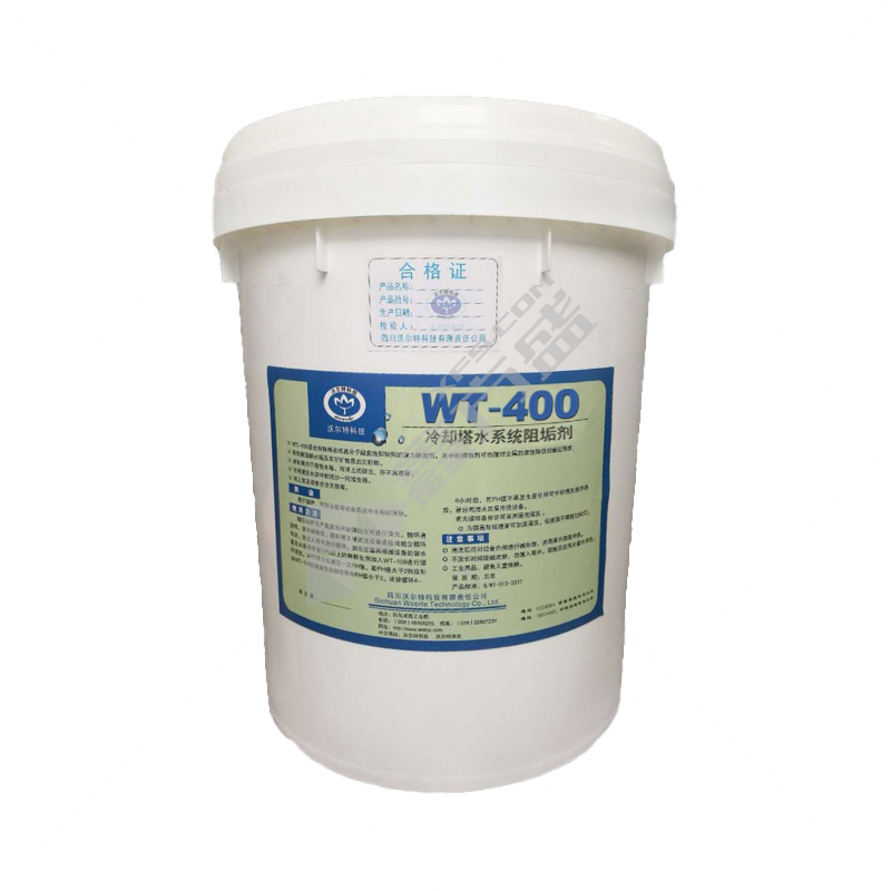 沃尔特 冷却塔水系统阻垢剂 WT-400 20kg/桶
