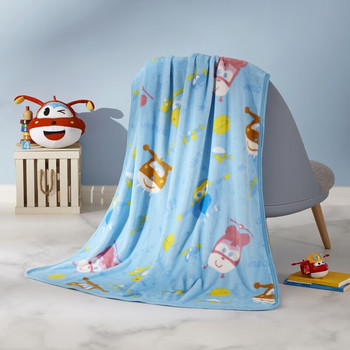 LOVO 超级飞侠法兰绒毯 VSQ027 100*140cm