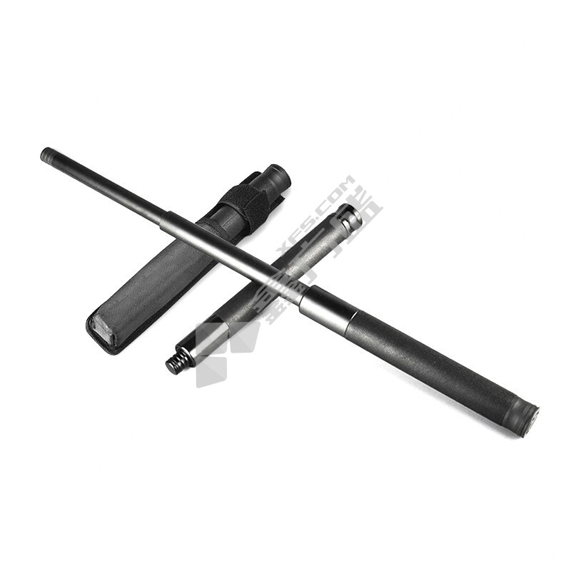 战术国度 防身防爆自卫伸缩棍 黑色合金钢 重机