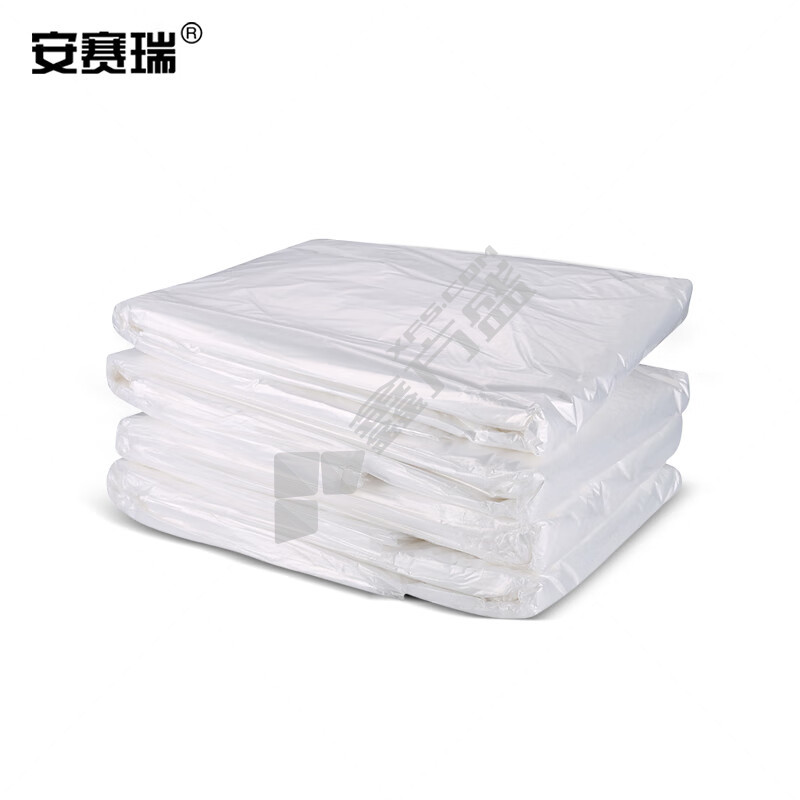 安賽瑞 710103 大號透明垃圾袋 50*60cm 3絲 白色 710103
