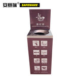 安赛瑞 24413 不锈钢四分类垃圾桶 50L 35*35*75cm 棕色 24413