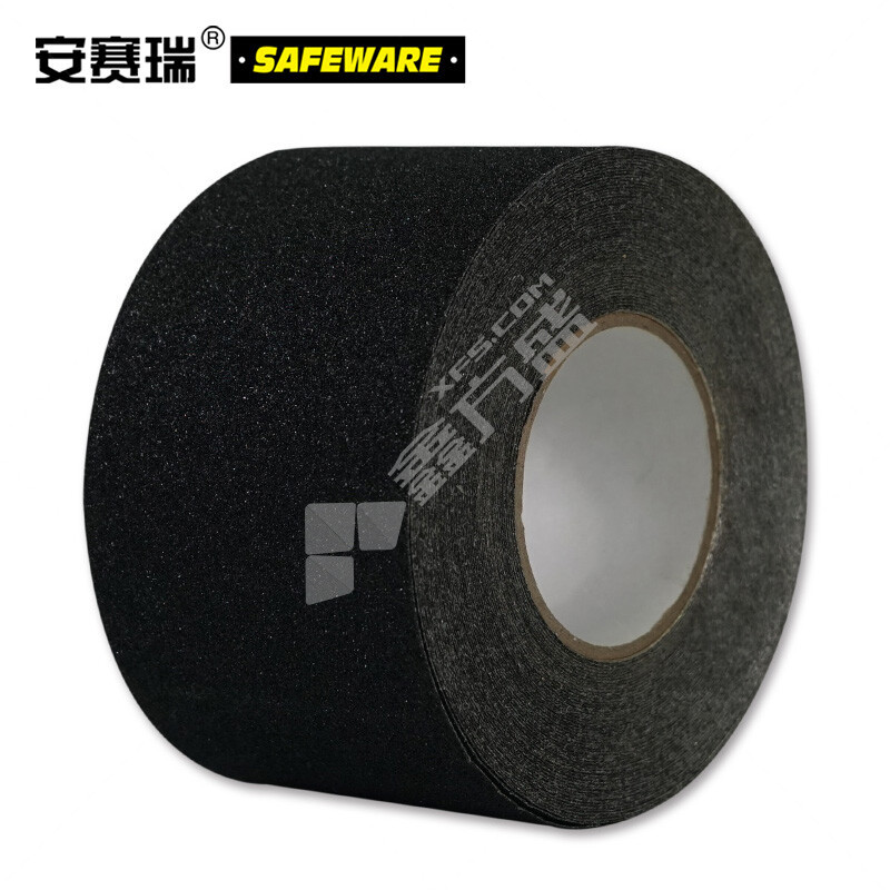 安赛瑞 14452 铝箔防滑胶带 100mm*20m 14452 磨砂防滑 黑色