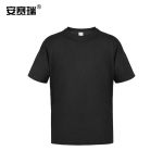 安赛瑞 黑色短袖棉T恤衫 13599 2XL码 黑色
