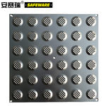 安赛瑞 25374 304不锈钢盲道砖盲人行道指路板 边长30cm 25374