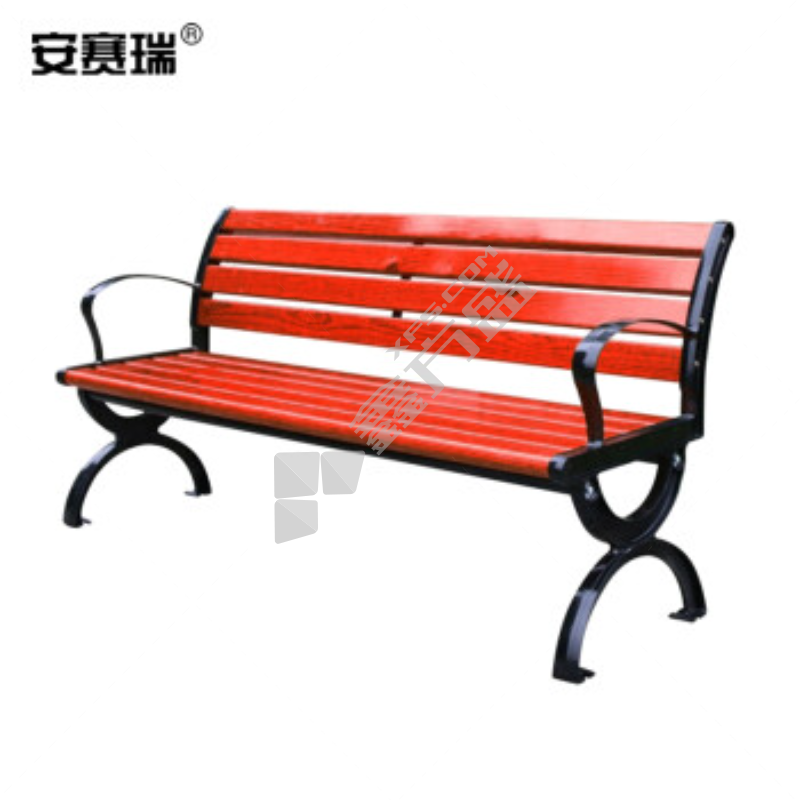 安赛瑞 27031 户外公园长椅 1.2m 27031 防腐木+铝脚
