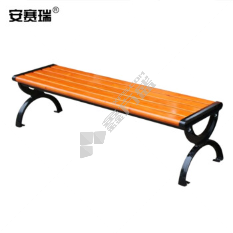 安赛瑞 27038 户外公园长椅 1.5m 27038 防腐木+铝脚