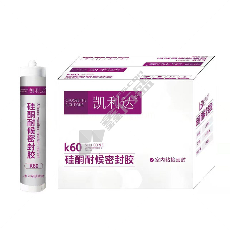 凯利达 K60 硬支 密封中性硅酮密封胶 白色 300ml