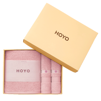 HOYO 臻品长绒棉毛巾浴巾3件套7294 33*72cm 浴巾70*140cm乳白 浴巾1条毛巾2条