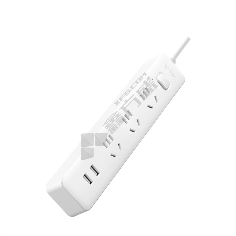 公牛 UUA123型 三位五孔带两位USB插排 GNV-UUA123 10A 总控 1.5m