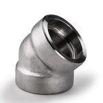 锐阁 F316L不锈钢承45°插焊弯头 SW50(A)3000LB