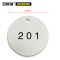 安赛瑞 圆形塑料号码吊牌 14766 白黑 编号201-300 直径29mm