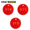 安赛瑞 圆形塑料号码牌 14772红白 编号201至300 3*3*0.2cm