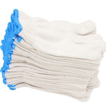 线元素 常规棉线500克线手套 R500 500g 白色蓝边