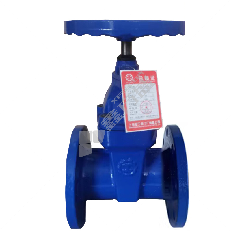 上海良工 铸铁法兰弹性座封暗杆闸阀 Z45X-16Q DN200 PN16