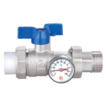 达柏林 DL1188黄铜测温球阀 DL1188 DN32 PN16