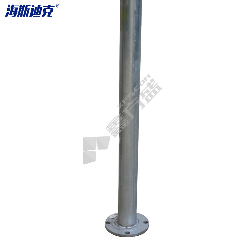 海斯迪克 道路安全交通标牌镀锌金属立柱 直径76*2400mm HK-49法兰式