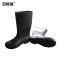 安赛瑞 PVC塑胶防滑耐磨中筒雨鞋 3G00122 37码 黑色
