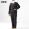 安赛瑞 加绒防寒棉服套装 L码 黑色 3F00852