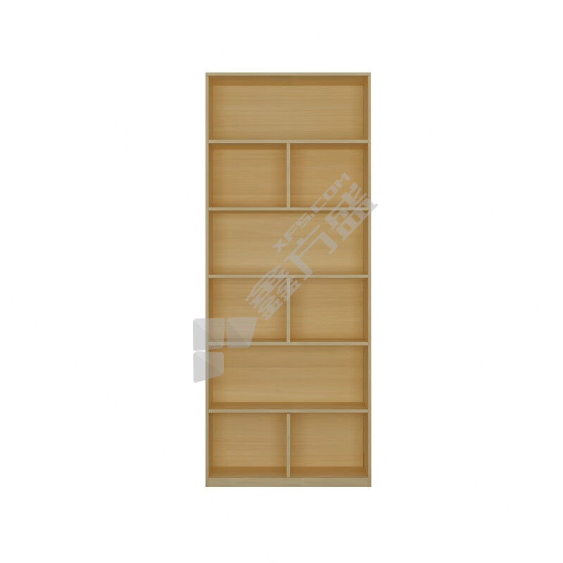 悦山 胶板文件柜自由组合简易柜子 800*300*2000mm 枫木色