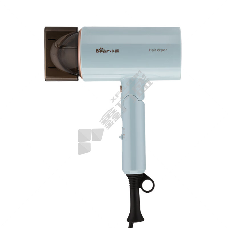 小熊 折叠便携快干护发电吹风 1400W 天蓝色 DCF-C14R5