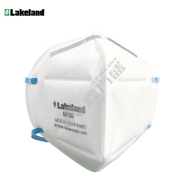 雷克兰 M100 KN95 折叠式防尘口罩 头戴式 工业装 白色 头戴式 50只/盒 M100