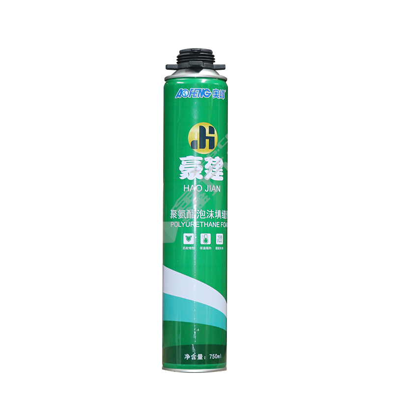 豪建 聚氨酯泡沫填缝剂 流通款 750ml 700g 枪管两用