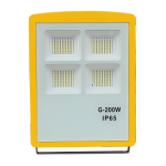 吉光宝 充电式LED投光灯  幸福之窗 200W 6500K 220V 带爆闪 IP65